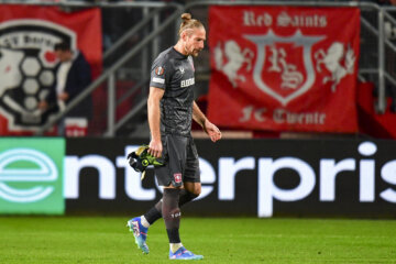 Lars Unnerstall na zijn rode kaart tegen Lazio Roma