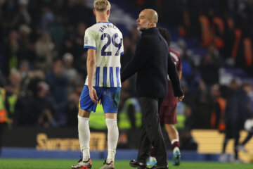 Jan Paul van Hecke en Pep Guardiola