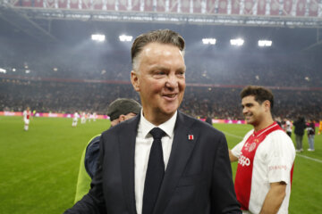 Louis van Gaal in de Johan Cruijff ArenA