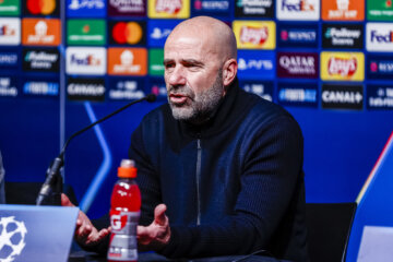 Peter Bosz na afloop van het duel tegen Stade Brest