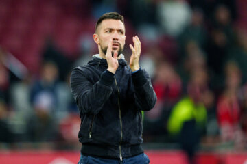 Francesco Farioli in de Johan Cruijff Arena