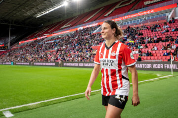 Renate Jansen in het Philips Stadion