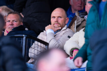 Joseph Oosting op de tribune