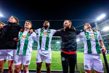 Luciano Valente, Thijs Oosting, Leandro Bacuna, Hidde Jurjus en Brynjolfur Andersen Willumsson