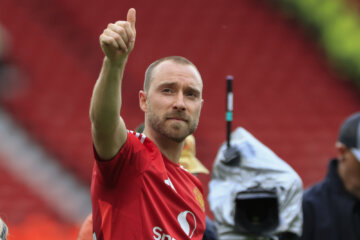 Christian Eriksen neemt afscheid bij Manchester United