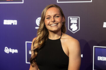 Jaimy Ravensbergen bij de Eredivisie Awards