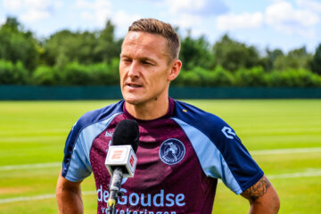 Jens Toornstra in het shirt van Sparta Rotterdam