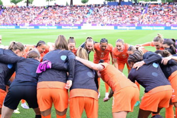 De speelsters van de OranjeLeeuwinnen