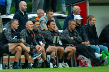 Joseph Oosting, Dominique Scholten erachter en Jan Streuer rechts