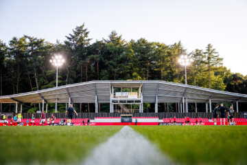 Het nieuwe stadion op PSV Campus De Herdgang