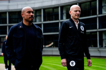 Nigel de Jong en Arjan Veurink in Zeist