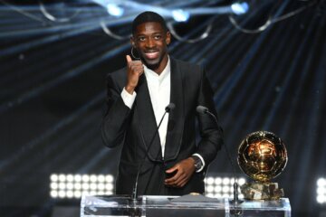 Ousmane Dembele bij de Ballon d'Or