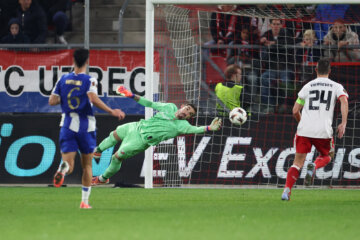 Vasilis Barkas tijdens FC Utrecht - FC Porto