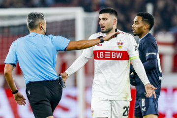 Horatiu Fesnic tijdens VfB Stuttgart - Feyenoord