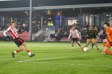 Nicolas Verkooijen scoorde twee keer tegen Jong FC Utrecht