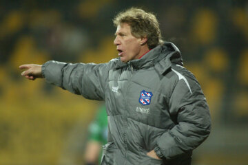 Gertjan Verbeek als trainer van SC Heerenveen