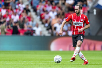Davy Propper in zijn laatste seizoen bij PSV