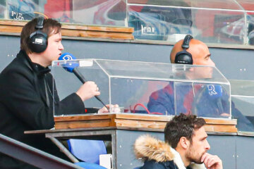 Dennis van Eersel en Ruud van Os in De Kuip