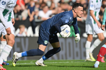 Etienne Vaessen tijdens het duel met Feyenoord