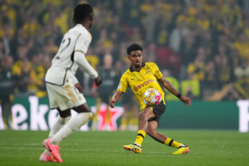 Ian Maatsen in de finale van de Champions League