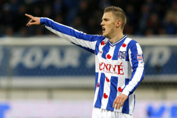 Jeffrey Gouweleeuw in het shirt van SC Heerenveen