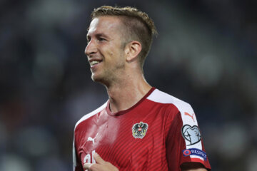 Marc Janko voor de nationale ploeg van Oostenrijk