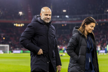 Peter Bosz in de Arena