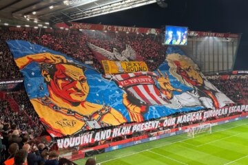 Sfeeractie FC Twente voorafgaand aan Besiktas-thuis