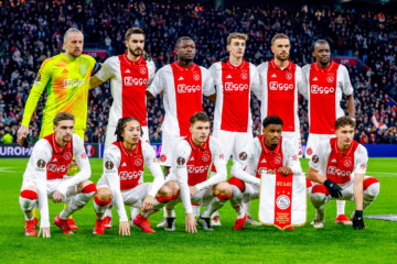 Elftalfoto van Ajax voor de Europa League-wedstrijd tegen Galatasaray