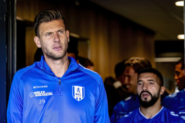 Michiel Kramer in de spelerstunnel bij RKC