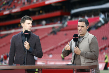 Kees Kwakman en Kenneth Perez bij Ajax in de Johan Cruijff Arena