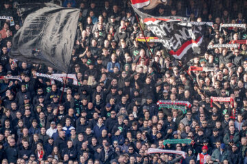 Feyenoord-fans in Rotterdam