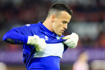 Etiënne Vaessen in het uittenue van FC Groningen