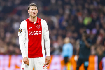 Wout Weghorst (Ajax) in de Johan Cruijff Arena