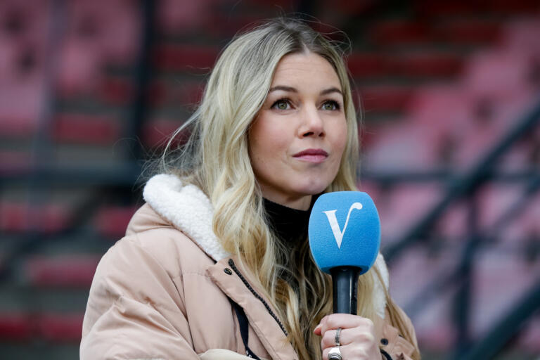 Anouk Hoogendijk in actie namens Veronica