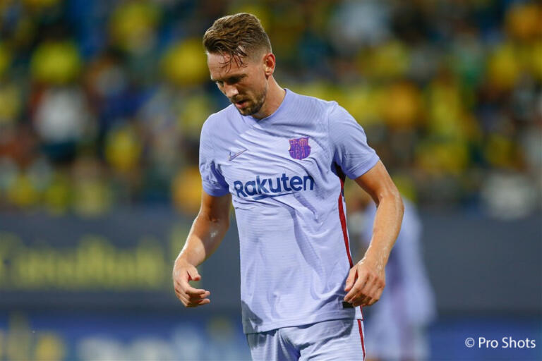 Luuk de Jong in het Barcelona-shirt