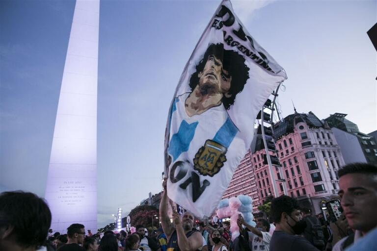 Spandoek van Diego Maradona