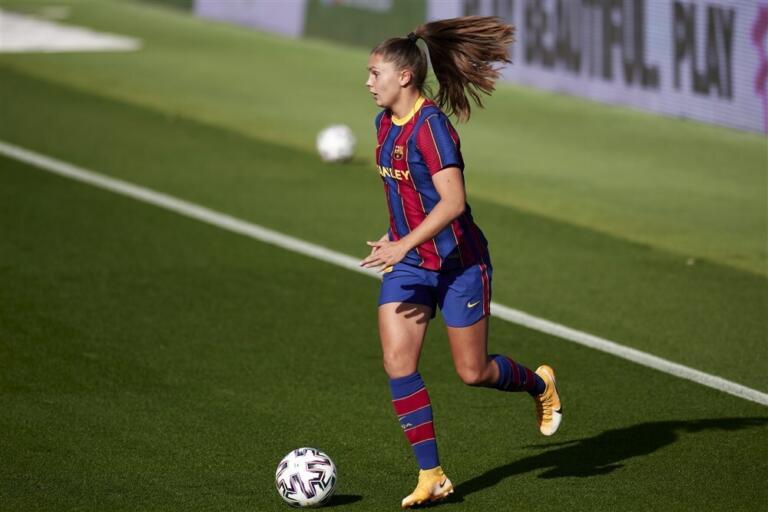 Lieke Martens in actie voor FC Barcelona