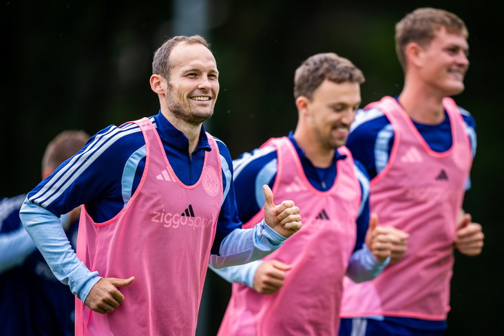Daley Blind met een grote glimlach