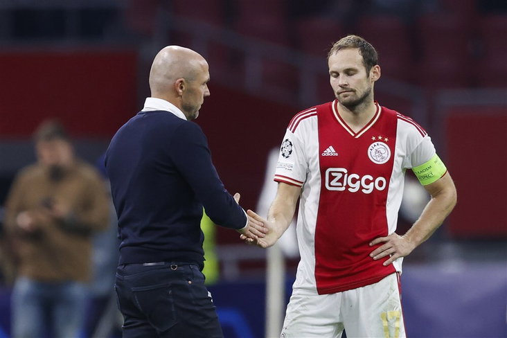 Daley Blind met Ajax-trainer Alfred Schreuder