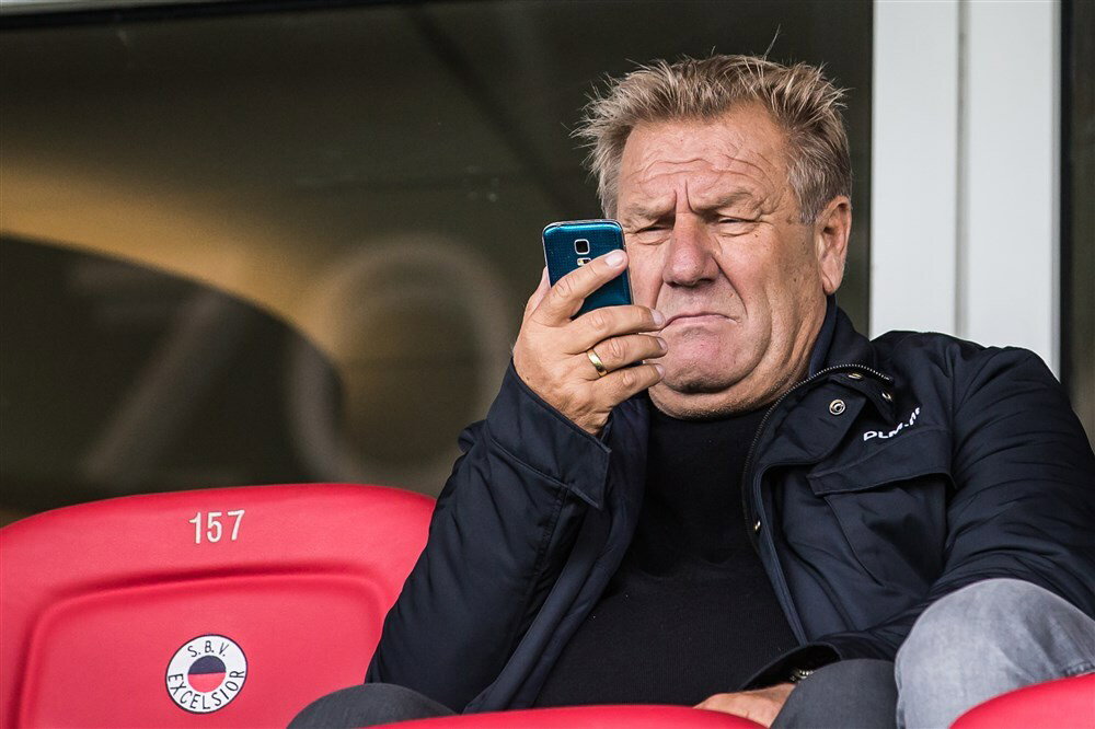 Jan Boskamp op de tribune