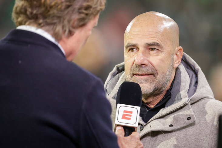 Peter Bosz in gesprek met Hans Kraay junior (ESPN)