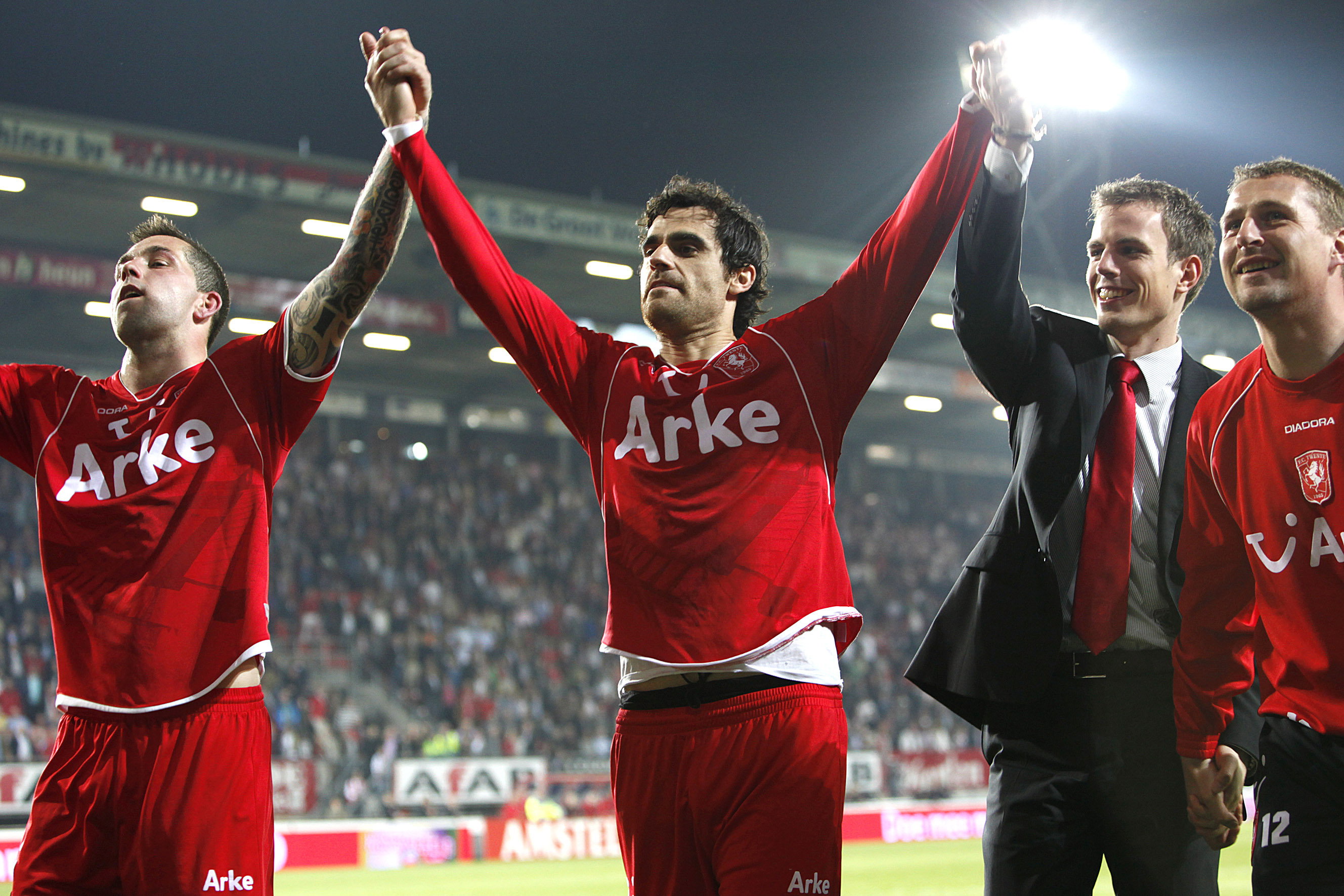Theo Janssen, Kenneth Perez, Wout Brama en Jeroen Heubach in 2009
