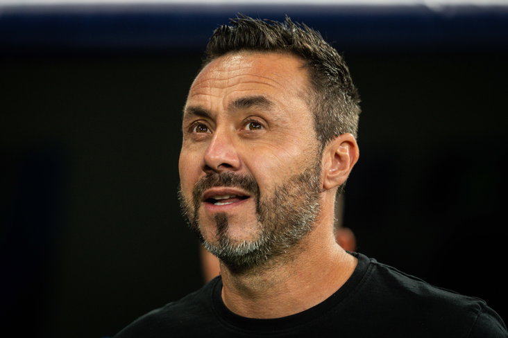 Roberto De Zerbi in Bernabeu