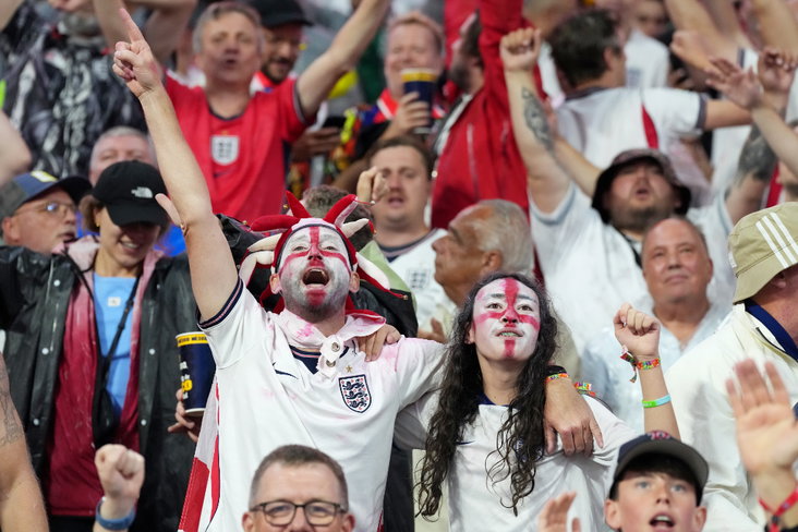 Fans van Engeland op het WK
