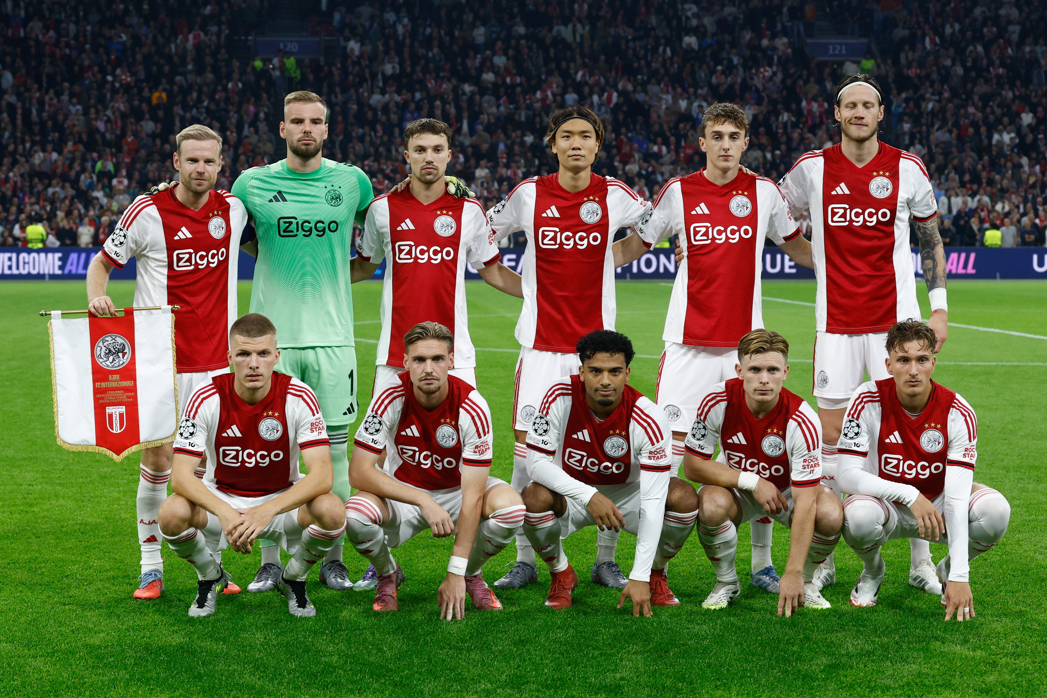 Elftalfoto van Ajax in de Champions League