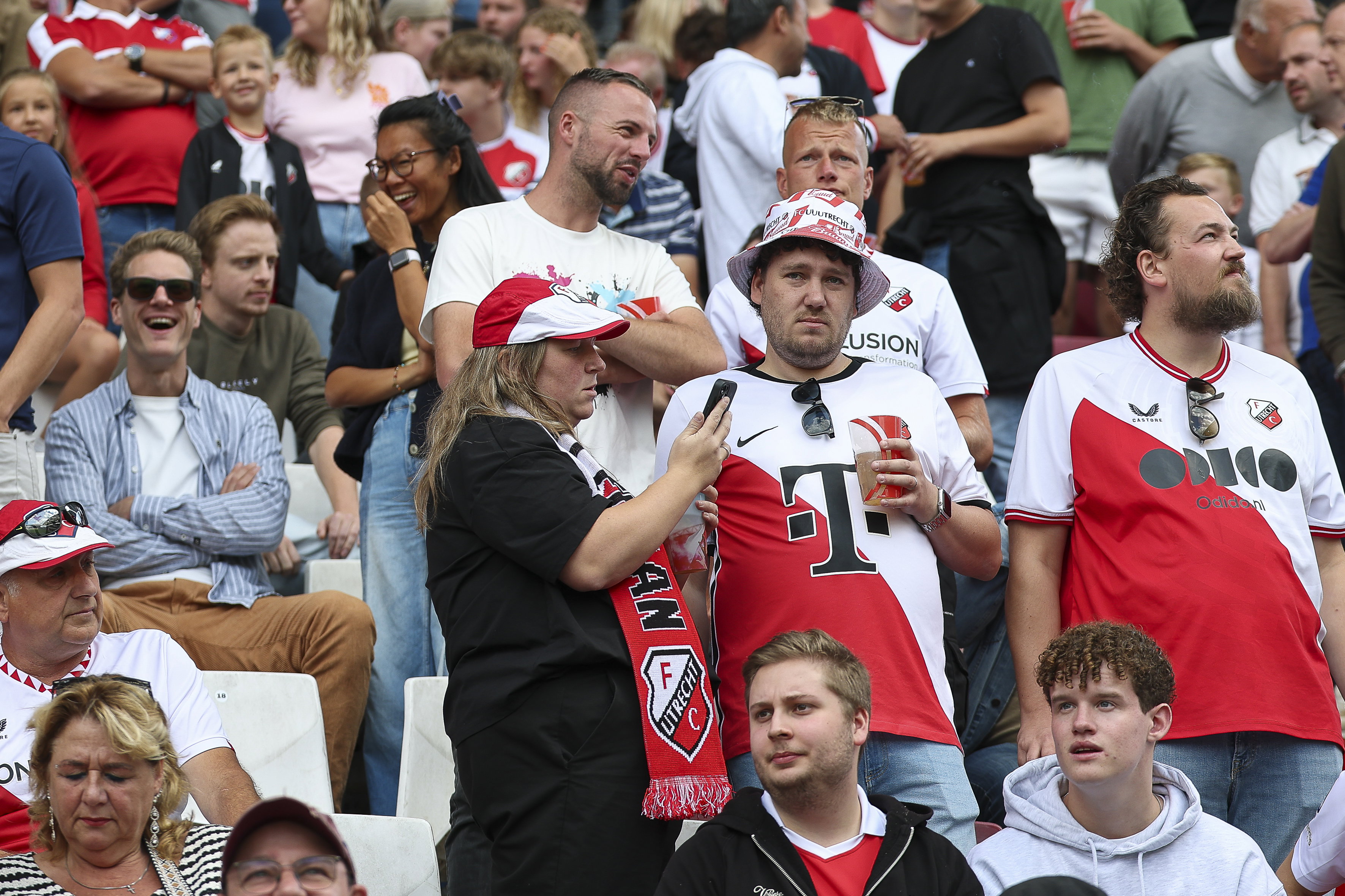 FC Utrecht-supporters op de tribune