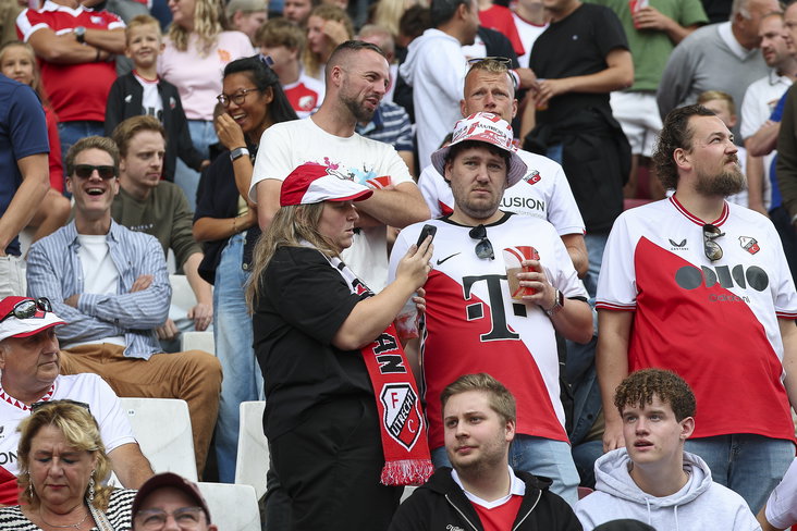 FC Utrecht-supporters op de tribune