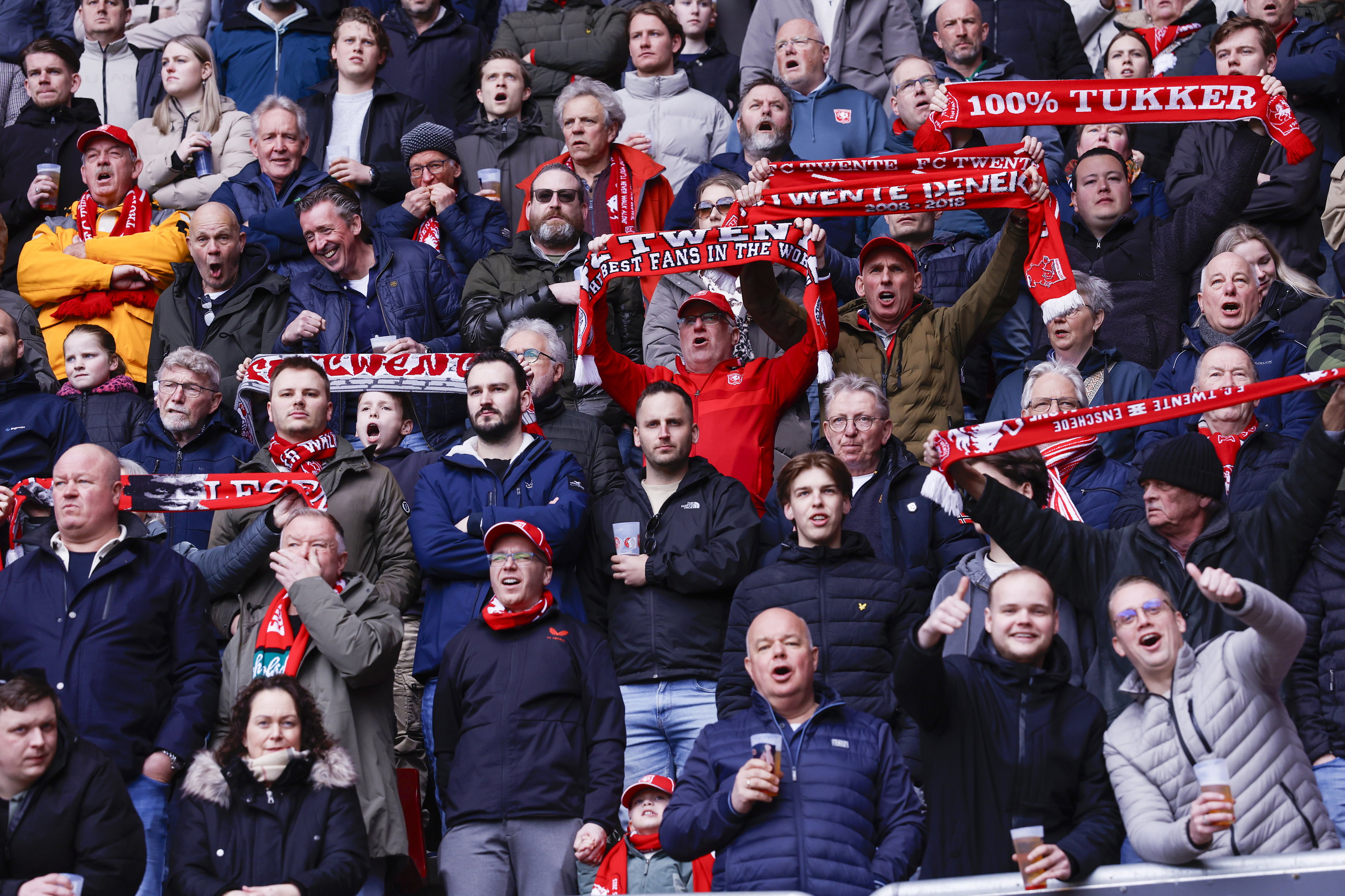 FC Twente-fans in De Grolsch Veste