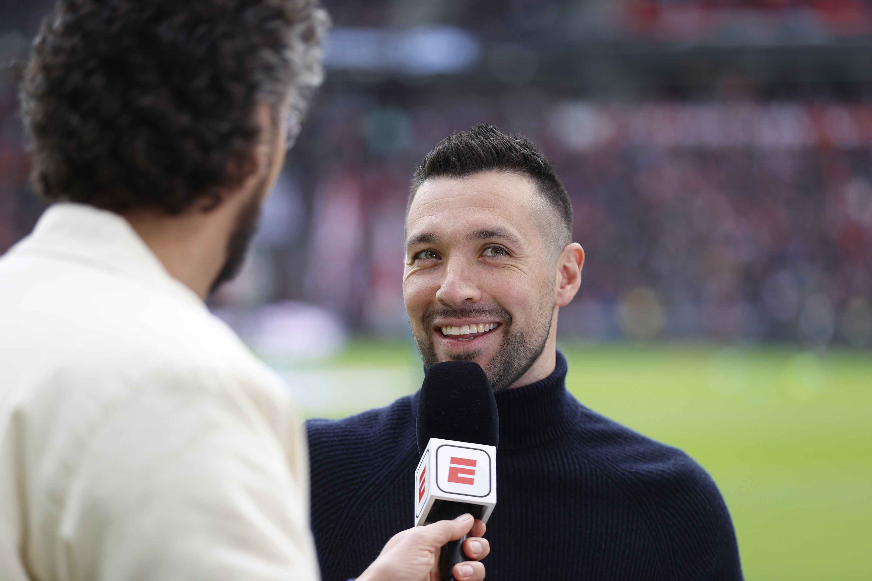 Francesco Farioli in gesprek met Jan-Joost van Gangelen bij ESPN